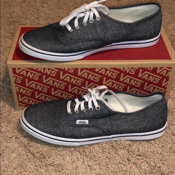 grey lace up vans